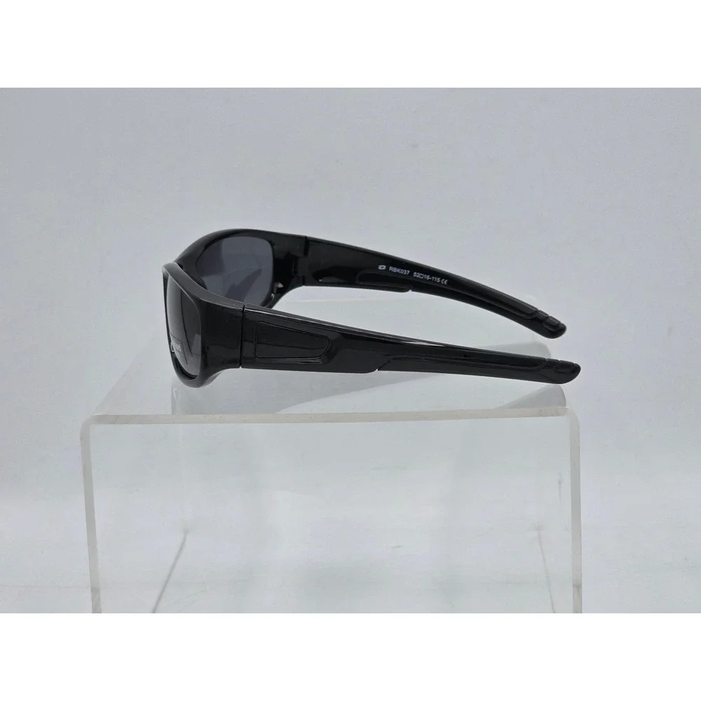 RIVBOS Sunglasses Kids 52mm Black Polarized Sport RBK037 - New